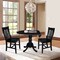 International Concepts 42 in. Dual Drop Leaf Table with 2 Slat Back Dining Chairs - 3 Piece Dining Set K46-42DP-C61P - alternate 5